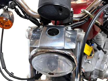 V-Twin Chrome Die Cast Headlamp Bracket for Harley Davidson FX Models by V-Twin