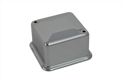 V-Twin Chrome 6 Volt Delco Type 3-Brush Regulator Cover for Harley Davidson FL