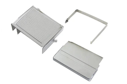 V-Twin Chrome Ribbed Battery Cover Kit for Harley Davidson FLH Models by V-Twin