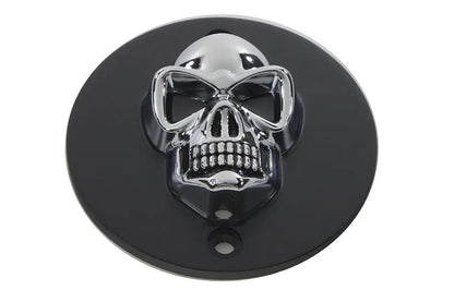 V-Twin Black Skull Style Point Cover for Harley Davidson XL (Part #30-0186BC) by V-Twin