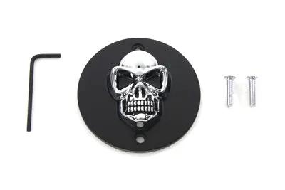 V-Twin Black Skull Style Point Cover for Harley Davidson XL (Part #30-0186BC) by V-Twin