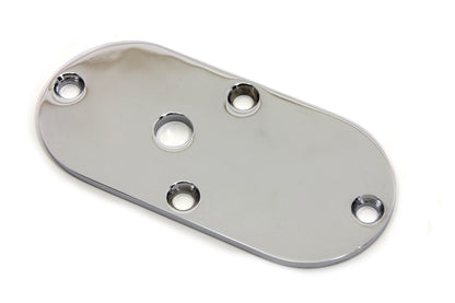 V-Twin Oval Inspection Chrome Cover for Harley Davidson Big Twin Models