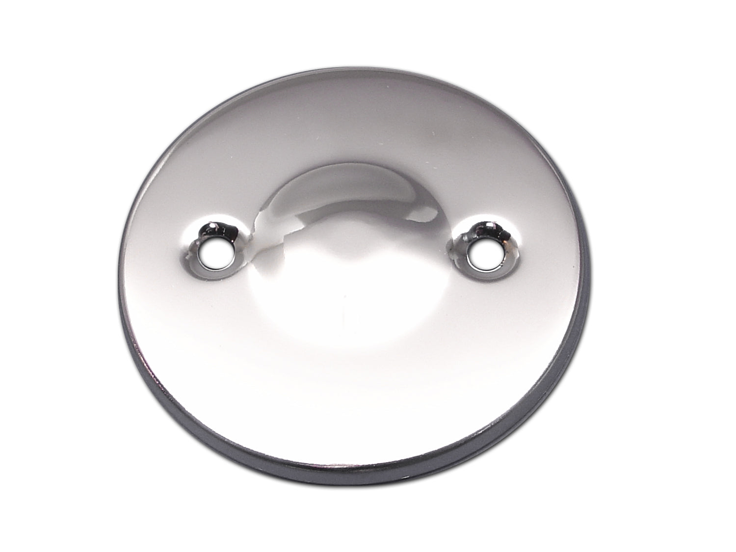V-Twin Chrome Dimpled Inspection Cover for Harley Davidson Big Twin Models (Part #14022)