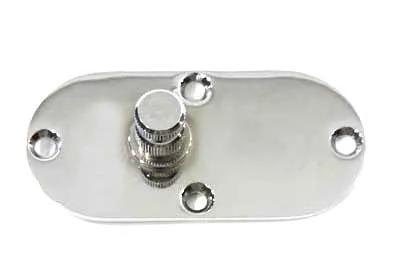 V-Twin 70142 Oval Inspection Chrome Left Side Cover for Harley Davidson FL Models by V-Twin