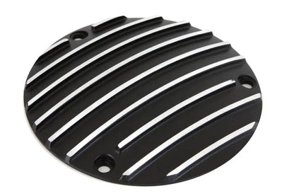 V-Twin Finned Derby Cover Black for Harley Davidson FX Models (Part #71033B) by V-Twin