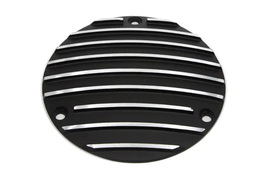 V-Twin Finned Derby Cover Black for Harley Davidson FX Models (Part #71033B) by V-Twin