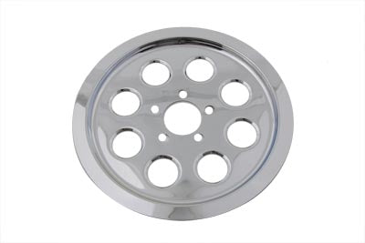 V-Twin Outer Pulley Cover for 70 Tooth Harley Davidson FXD Models - Chrome Finish