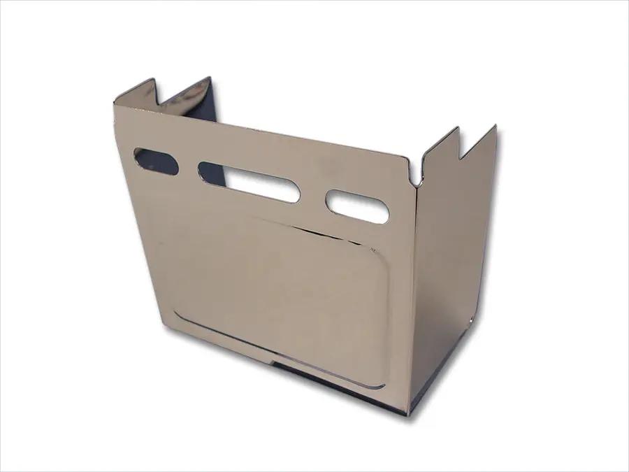 V-Twin Chrome Embossed Battery Side Cover for Harley Davidson FXD and FXE by V-Twin