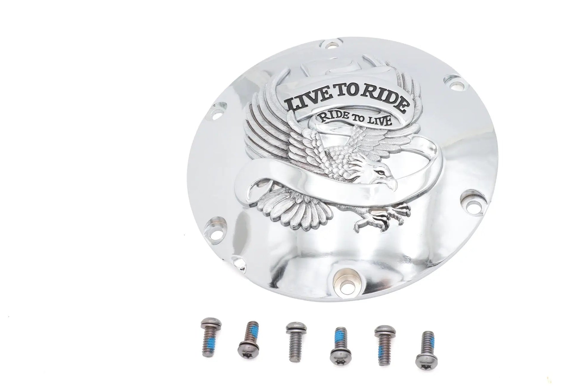 V-Twin Eagle Spirit Derby Cover Chrome for Harley Davidson XL (2004-2013) by V-Twin