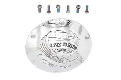 V-Twin Eagle Spirit Derby Cover Chrome for Harley Davidson XL (2004-2013) by V-Twin