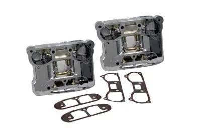V-Twin Rocker Box Cover Set Chrome for Harley Davidson FXST and FLT Models by V-Twin