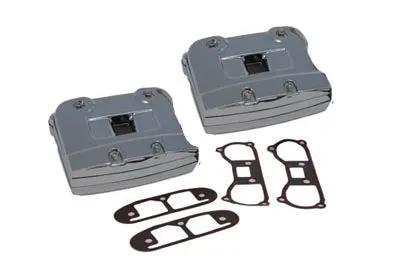 V-Twin Rocker Box Cover Set Chrome for Harley Davidson FXST and FLT Models by V-Twin