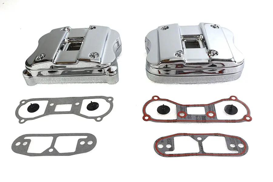 V-Twin Chrome Rocker Box Cover Set for Harley Davidson XL (1986-1995) by V-Twin