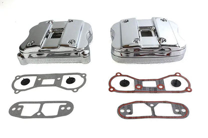 V-Twin Chrome Rocker Box Cover Set for Harley Davidson XL (1986-1995) by V-Twin