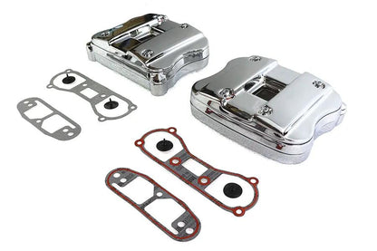 V-Twin Chrome Rocker Box Cover Set for Harley Davidson XL (1986-1995) by V-Twin