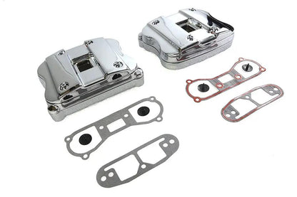 V-Twin Chrome Rocker Box Cover Set for Harley Davidson XL (1986-1995) by V-Twin