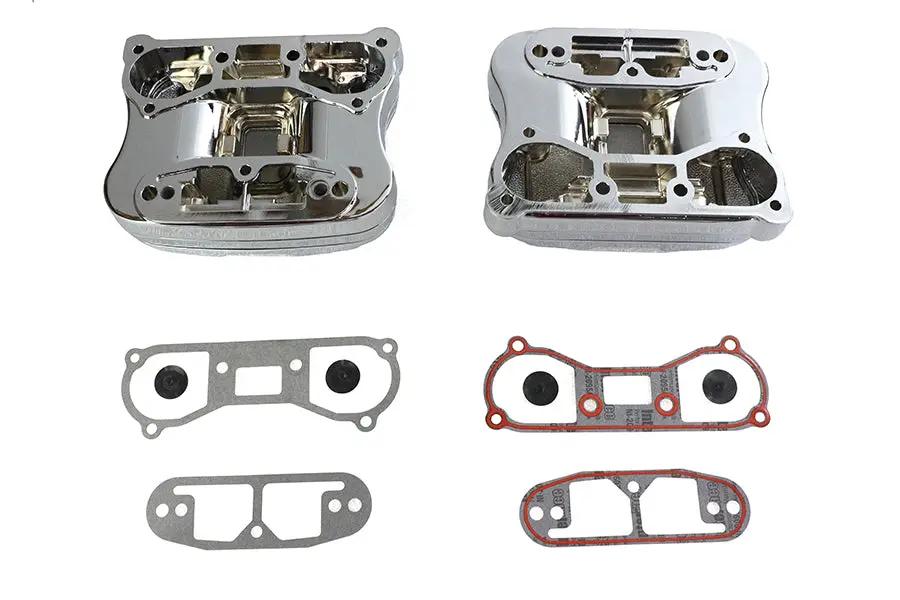 V-Twin Chrome Rocker Box Cover Set for Harley Davidson XL (1986-1995) by V-Twin