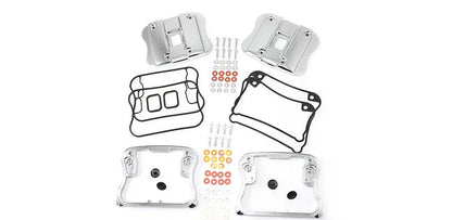 V-Twin Chrome Top Rocker Box Cover and D-Ring Kit for Harley Davidson XL Models by V-Twin