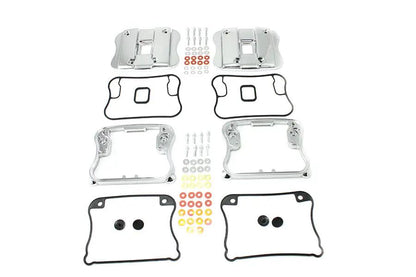 V-Twin Chrome Top Rocker Box Cover and D-Ring Kit for Harley Davidson XL Models by V-Twin