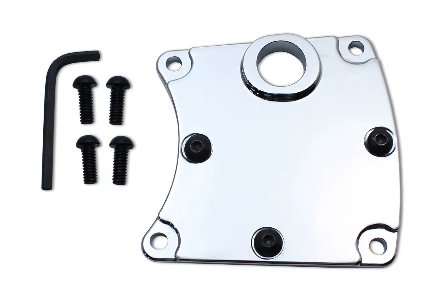 V-Twin Part 72388E V-Tech Inspection Cover Chrome for Harley FXR (1982-1984) by V-Twin