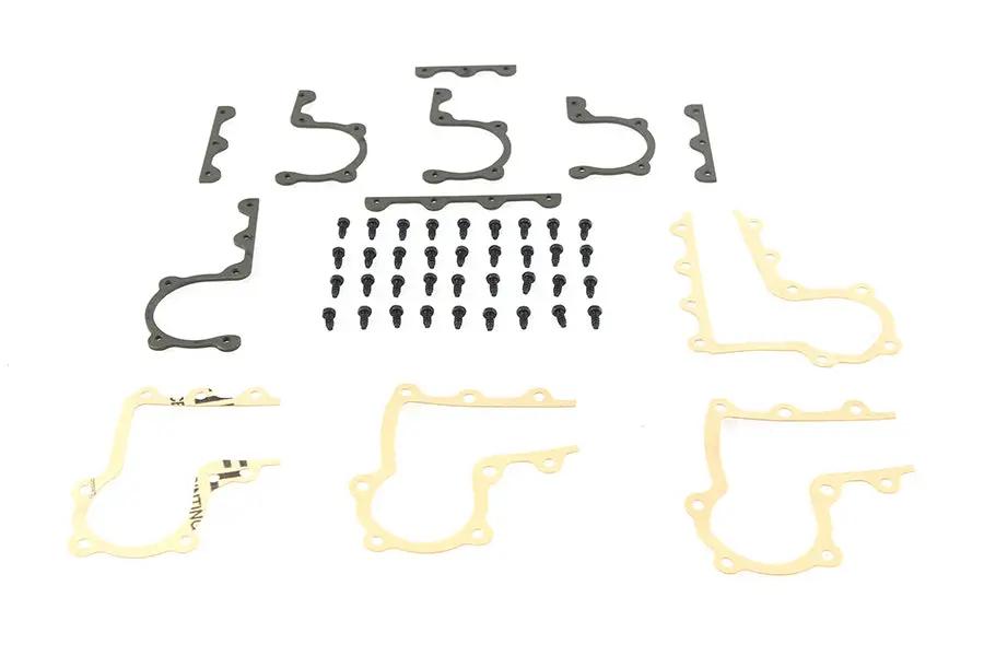 V-Twin Replica Rocker Arm Cover Strap Gasket Kit for Harley Davidson Knuckleheads by V-Twin