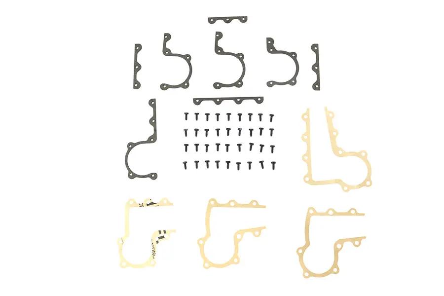 V-Twin Replica Rocker Arm Cover Strap Gasket Kit for Harley Davidson Knuckleheads by V-Twin