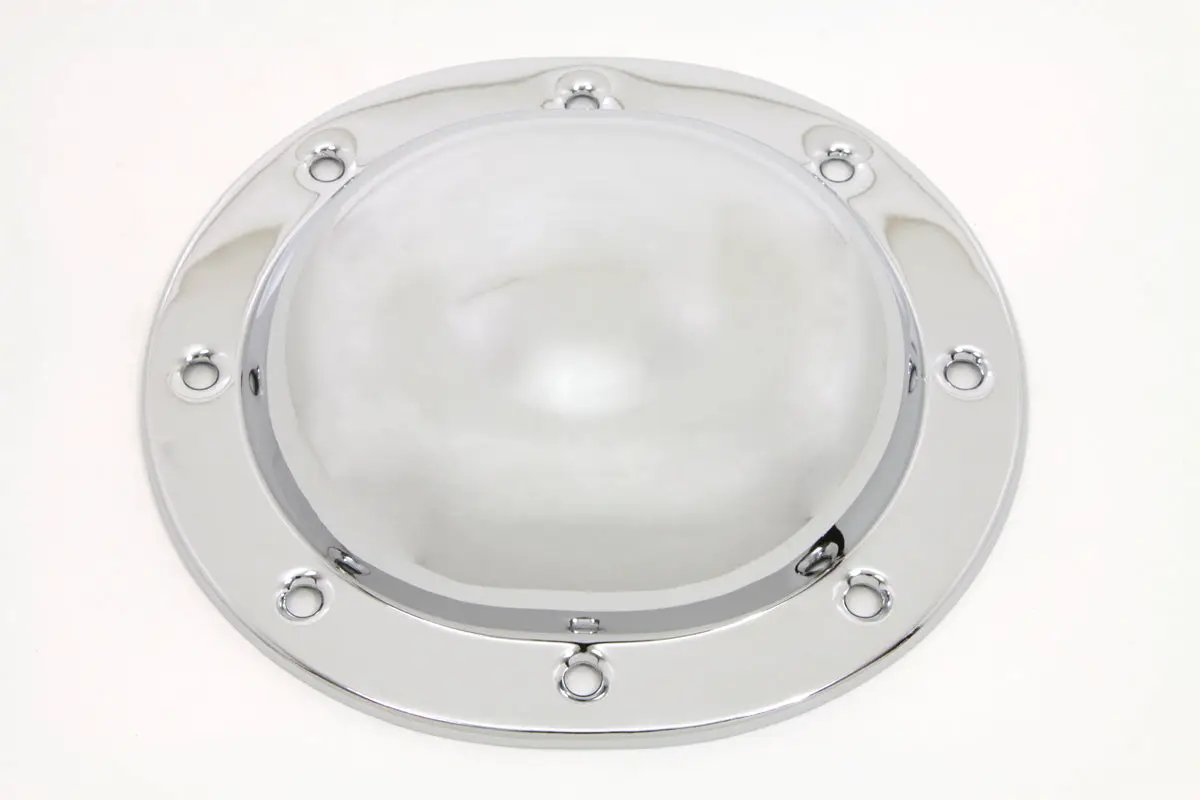 V-Twin Steel Dimple Derby Cover Chrome Part 75997 for Harley Davidson EL & UL Models by V-Twin