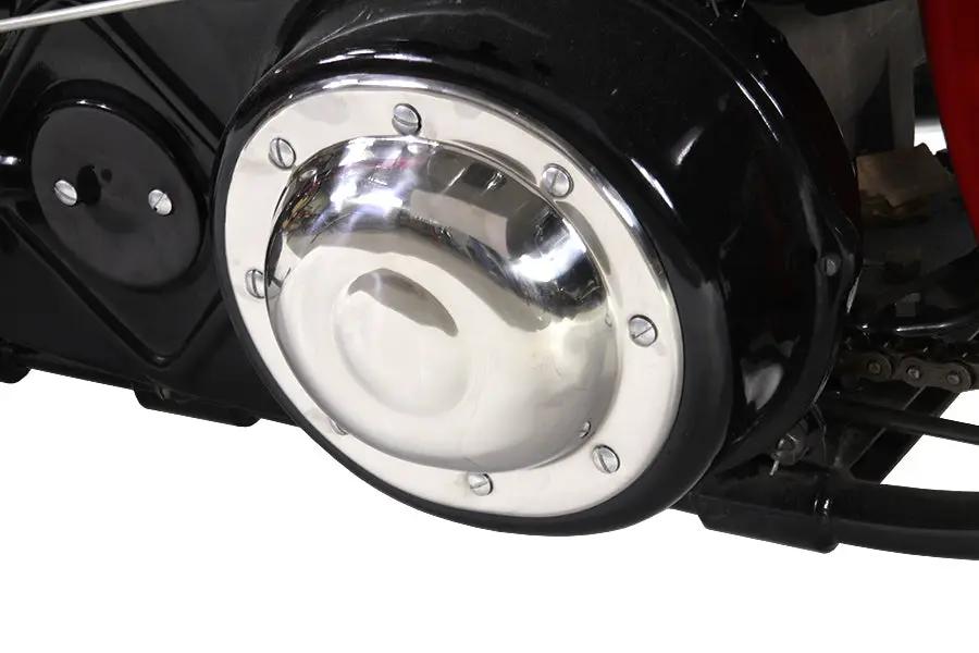 V-Twin Replica Dimple Stainless Steel Derby Cover for Harley Davidson EL and UL 1936-1941 by V-Twin