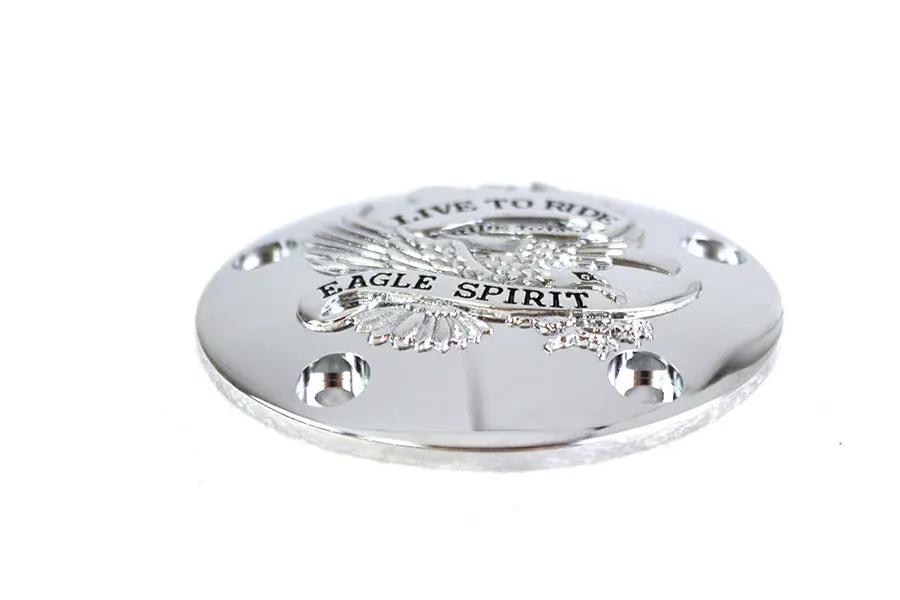 V-Twin Live to Ride Ignition System Cover 5-Hole Chrome for Harley Davidson FXST (1999-2008) by V-Twin