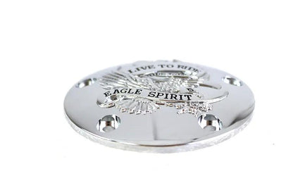 V-Twin Live to Ride Ignition System Cover 5-Hole Chrome for Harley Davidson FXST (1999-2008) by V-Twin