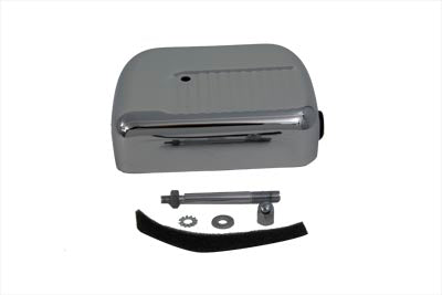 V-Twin Chrome Dual Coil Finned Panhead Style Coil Cover for Harley Davidson FL 1961-1964 by V-Twin