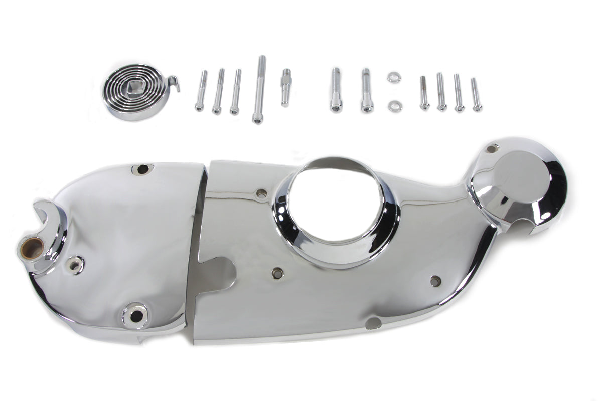 V-Twin Chrome Cam and Sprocket Cover Kit for Harley Davidson XL Models 1971-1976 by V-Twin