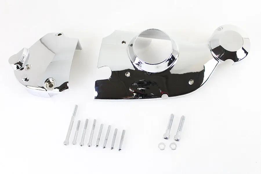 V-Twin Chrome Cam and Sprocket Cover Kit for 1971-1976 Harley Davidson XL Models with Electric Start by V-Twin