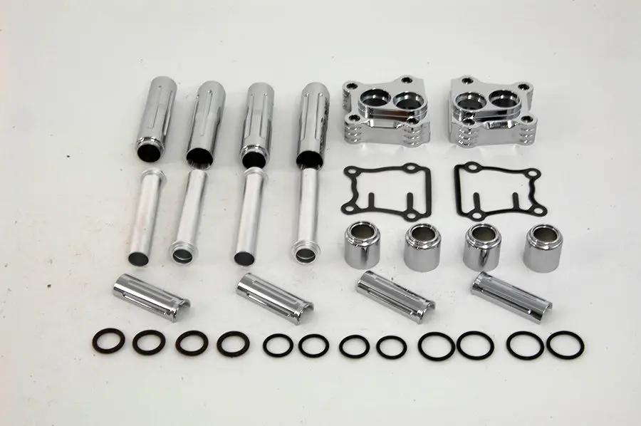 V-Twin Pushrod Cover and Tappet Base Kit for Harley Davidson FXST (1999-2008) by V-Twin