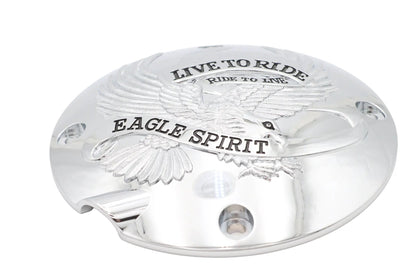 V-Twin Chrome Derby Clutch Inspection Cover for Harley Davidson XL (1994-2003) Part #75079C by V-Twin
