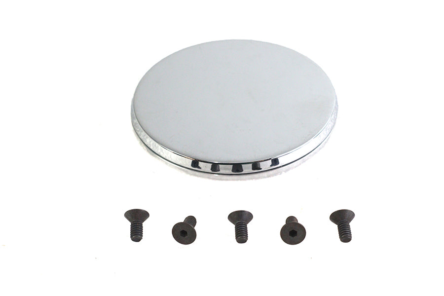 V-Twin Smooth Chrome Ignition System Cover with Hidden Screws for Harley Davidson FXST