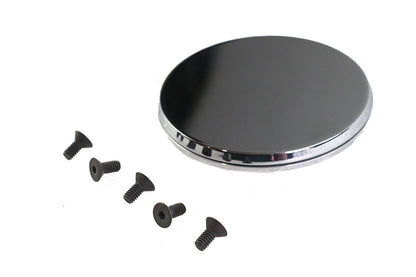 V-Twin Smooth Chrome Ignition System Cover with Hidden Screws for Harley Davidson FXST