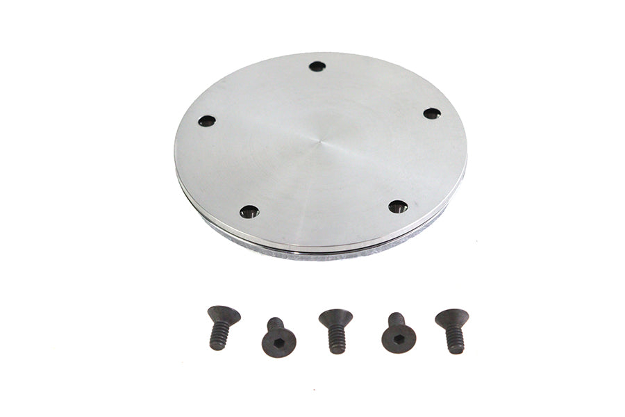V-Twin Smooth Chrome Ignition System Cover with Hidden Screws for Harley Davidson FXST