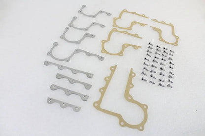 V-Twin Cover Strip and Gasket Kit Chrome for Harley Davidson EL and FL Models (1937-1946) by V-Twin