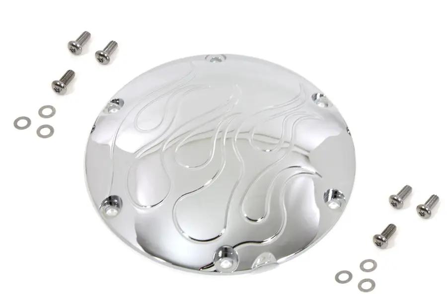 Sputhe Flame Derby Cover Chrome for Harley Davidson XL Models (2004-2013) by Sputhe