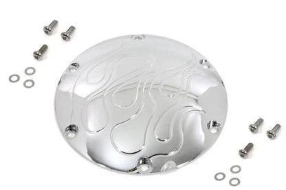 Sputhe Flame Derby Cover Chrome for Harley Davidson XL Models (2004-2013) by Sputhe