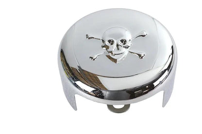 V-Twin Skull Round Horn Cover Chrome for Harley Davidson XL (1991-2000) by V-Twin