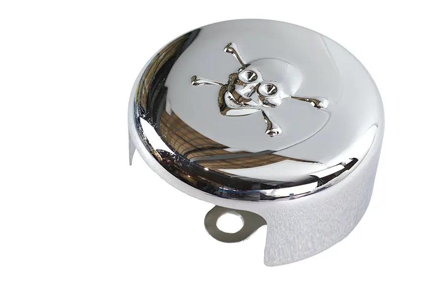 V-Twin Skull Round Horn Cover Chrome for Harley Davidson XL (1991-2000) by V-Twin