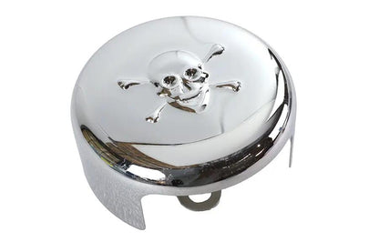 V-Twin Skull Round Horn Cover Chrome for Harley Davidson XL (1991-2000) by V-Twin