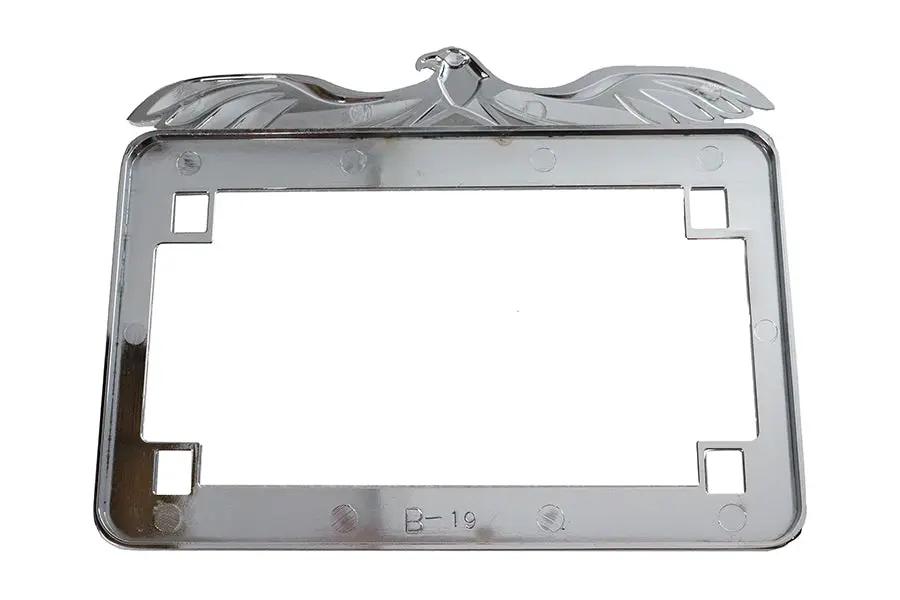 V-Twin Chrome Flying Eagle License Plate Frame for 4.5 x 7 Inch Plates by V-Twin