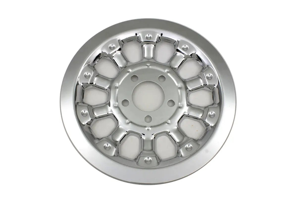 V-Twin Magnum Pulley Cover for 70 Tooth Harley Davidson FXD - Chrome Finish by V-Twin