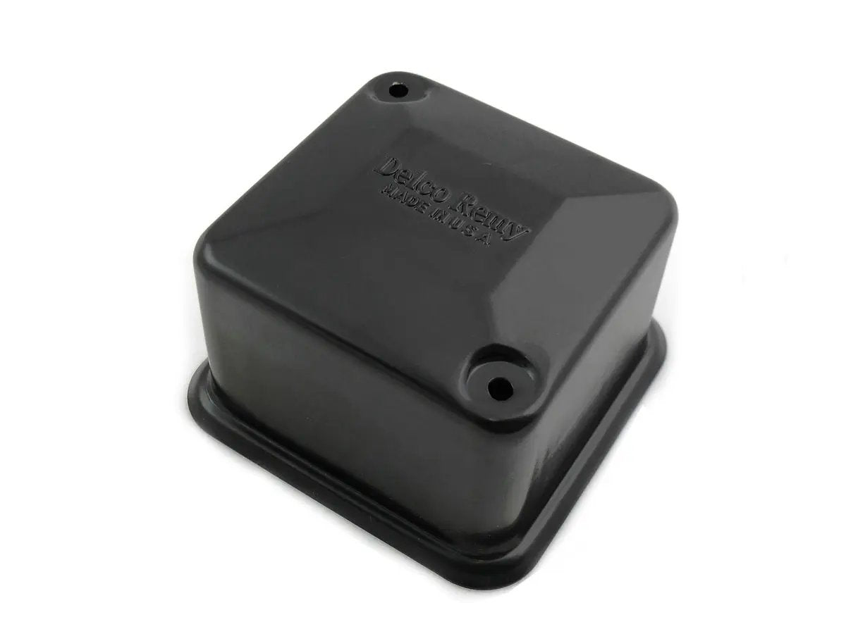 V-Twin Black 6 Volt Delco Remy Regulator Cover for Harley Davidson XLH Models by V-Twin