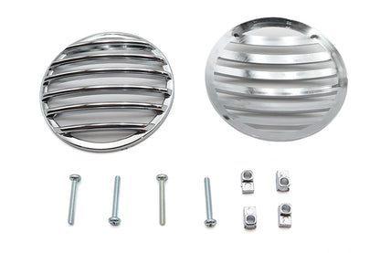 V-Twin Turn Signal Lens Grille Set Chrome for Harley Davidson FLT 1986-1995 - Part 12-6041