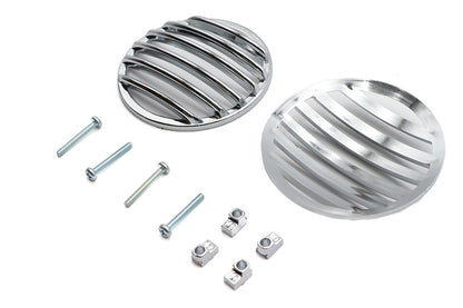 V-Twin Turn Signal Lens Grille Set Chrome for Harley Davidson FLT 1986-1995 - Part 12-6041
