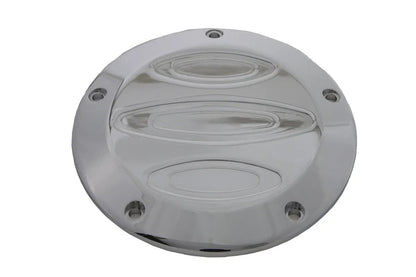 V-Twin Chrome Contour 5-Hole Derby Cover for Harley Davidson FXST (1999-2008) by V-Twin